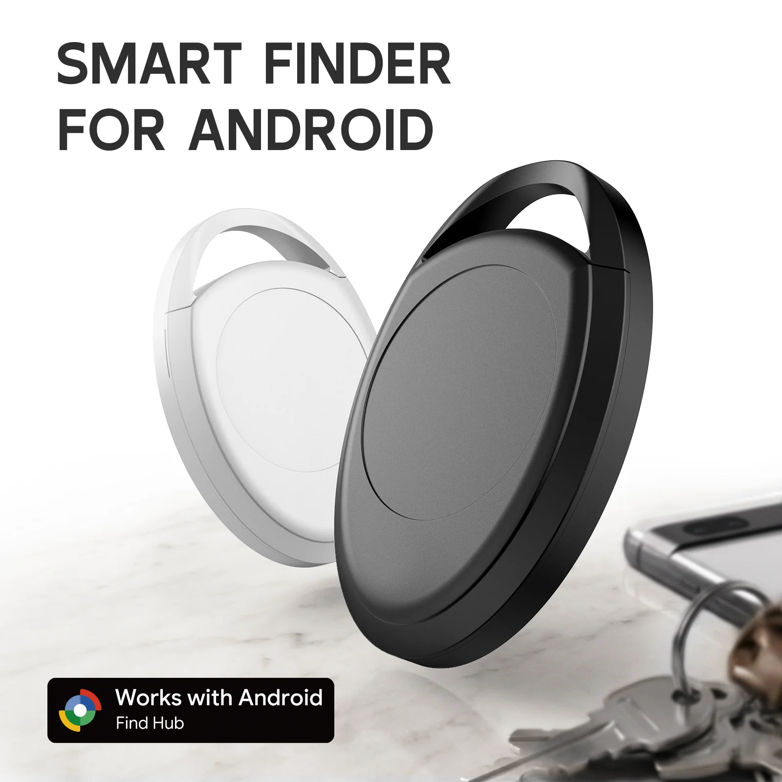 RSH Wallet Tracker Remote Finder Compatible with Google's Find Hub Smart Tag for Anti-lost Locator for With GMS Android Phones