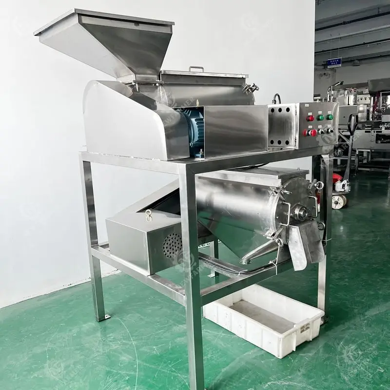 500 KG/H Mango Tomato Pulp And Fruit Juice Machine Sour and Passion Fruit Vegetable Pulper Machine Jam Mixer Machine Electric