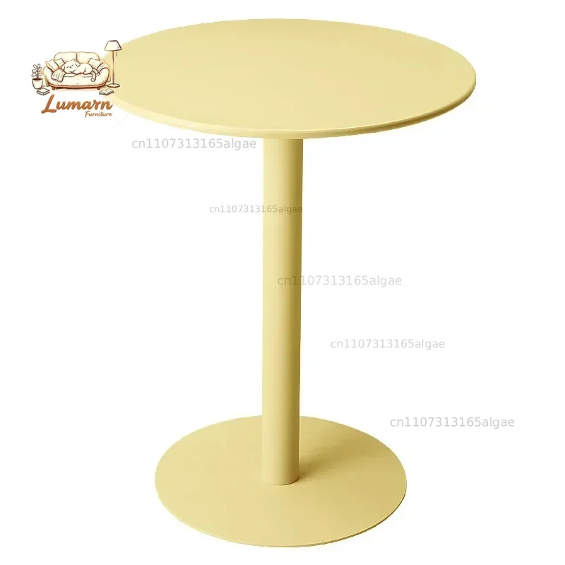 Creativity Coffee Table 60cm Round Coffee Table Simple Modern Home Side Leisure Iron Art Photo Round Dining Tablefurniture