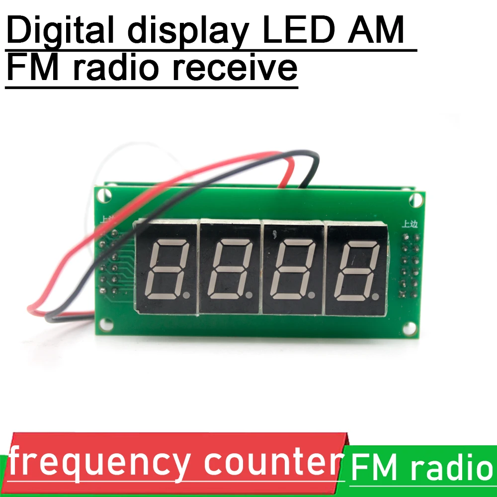 AM FM radio receive frequency counter meter Digital display LED for Ham Amplifier DC 9V-12V POWER