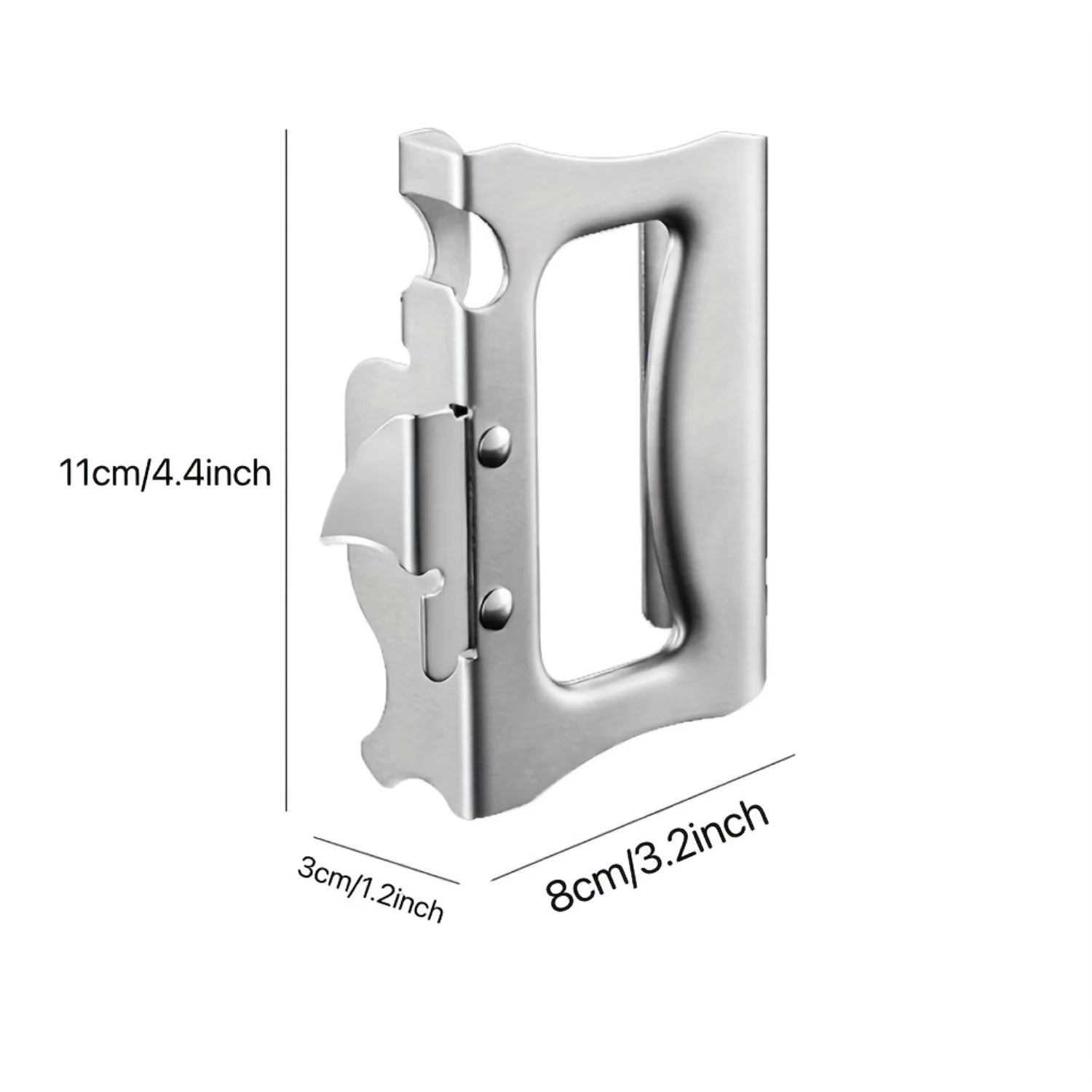 ที่เปิดกระป๋องสแตนเลส 1 ชิ้น - เครื่องมือมัลติฟังก์ชั่นสําหรับและใช้กลางแจ้ง - เปิดกระป๋องขวดเบียร์และอื่น ๆ ได้อย่างง่ายดาย