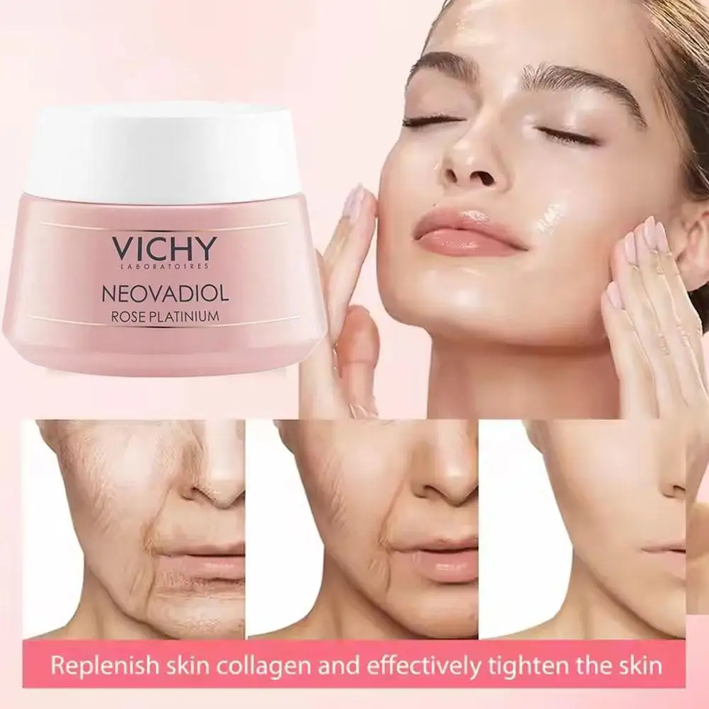 Rose Platinum face cream Whitening Anti-wrinkle Freckle Collagen Hyaluronic Acid Anti aging and Intensive Moisturizing Cream