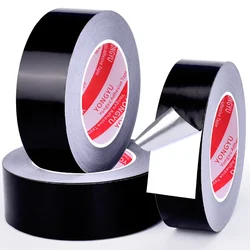 50m insulated black aluminum foil tape cable wrapping anti-interference electronic product shielding signal self-adhesive tape