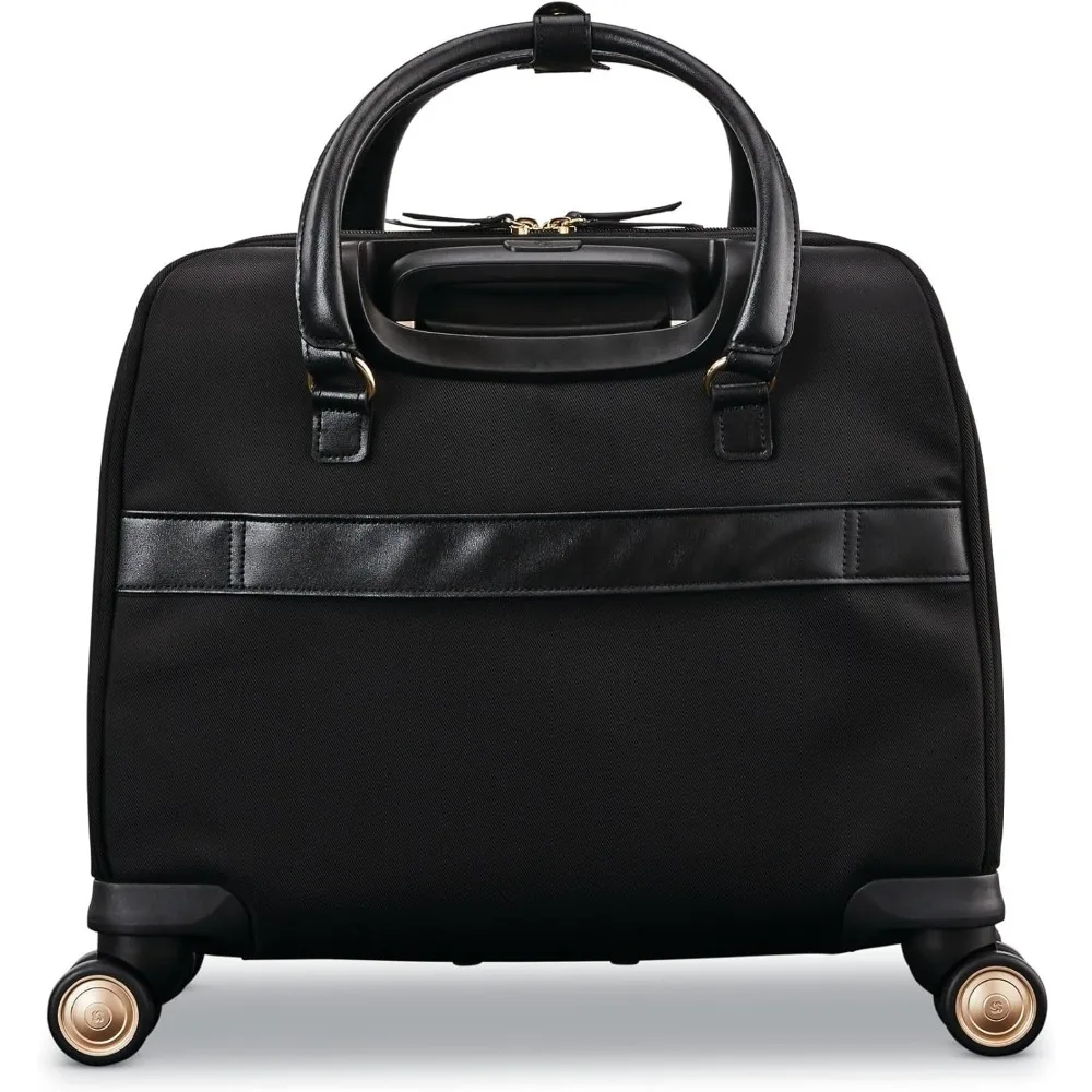 Soluzione da ufficio mobile Travel Spinner da donna con funzionalità di archiviazione e organizzazione espandibili