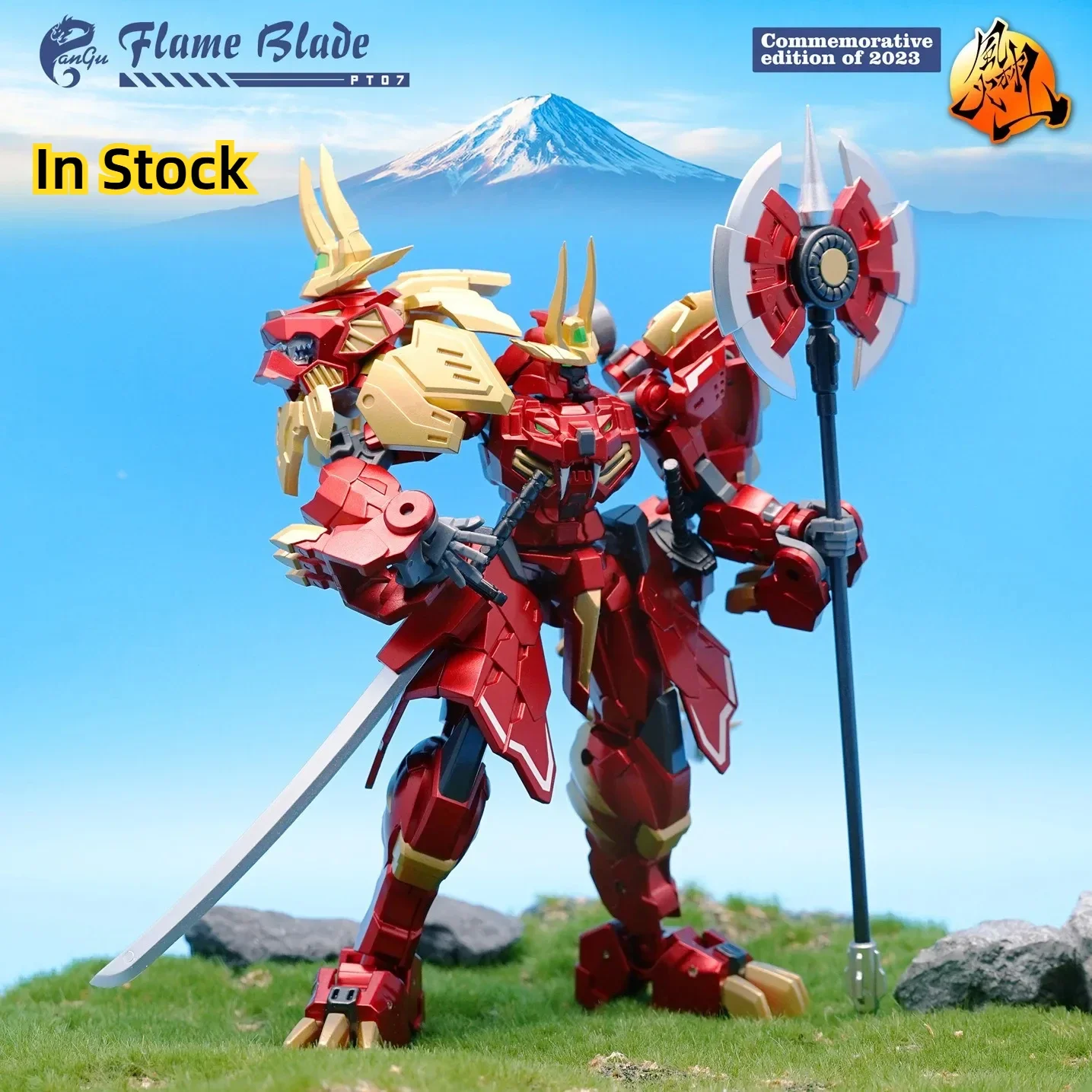 PANGUTOYS Transformation Toy PT07 PT-07 FLAME BLADE KO with Stand Super Movable Alloy Action Dolls Collection Gifts