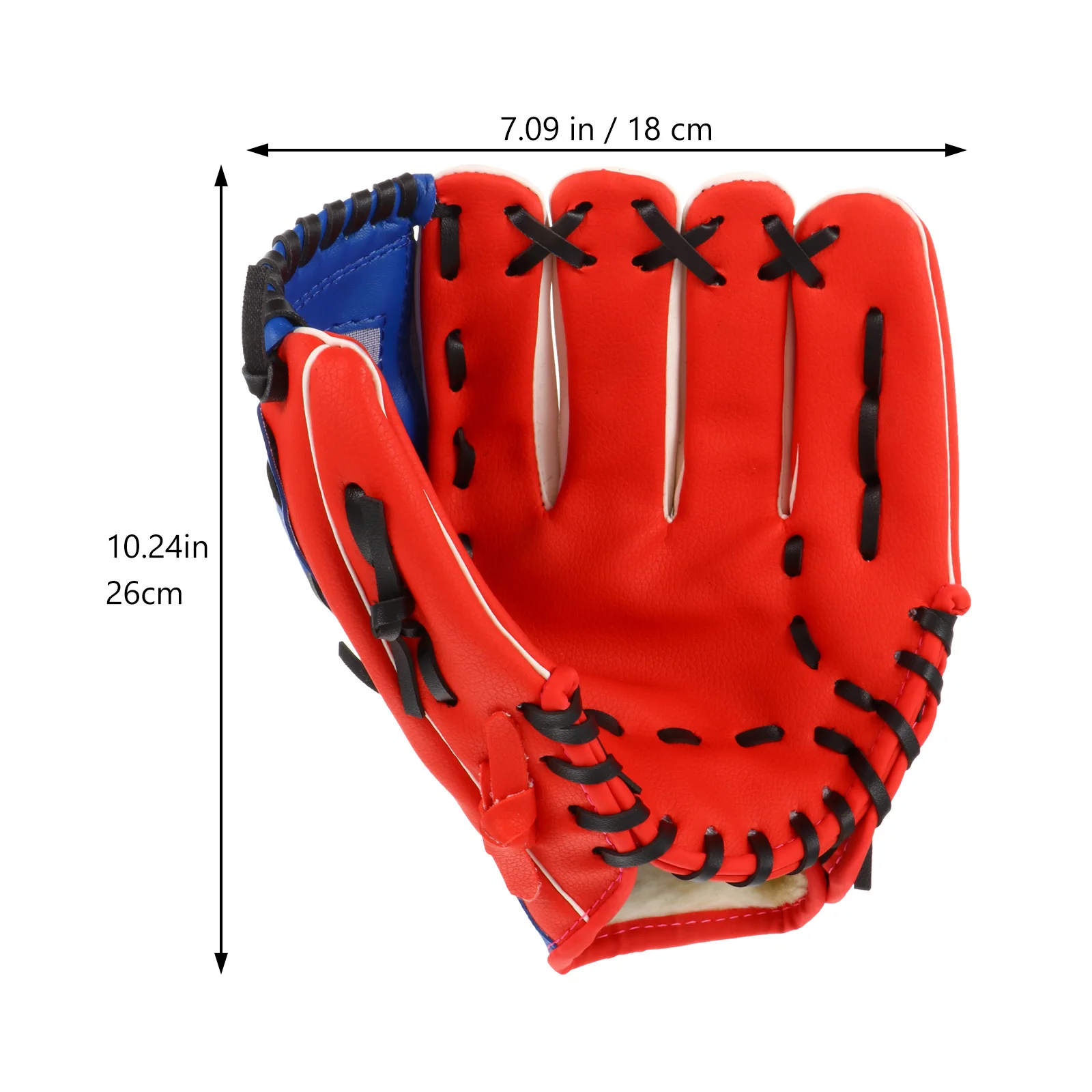 1Pcs Baseball Glove PU Protective Gear Lightweight Flexible Wear-Resistant Impact Resistance Softball Infielder Pitcher