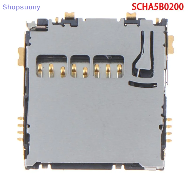 [SU]SCHA5B0200 Micro SIM Card Connector With Gold Plated Contacts For Mobile Phone Motherboard Repair DIY Electronic Projects