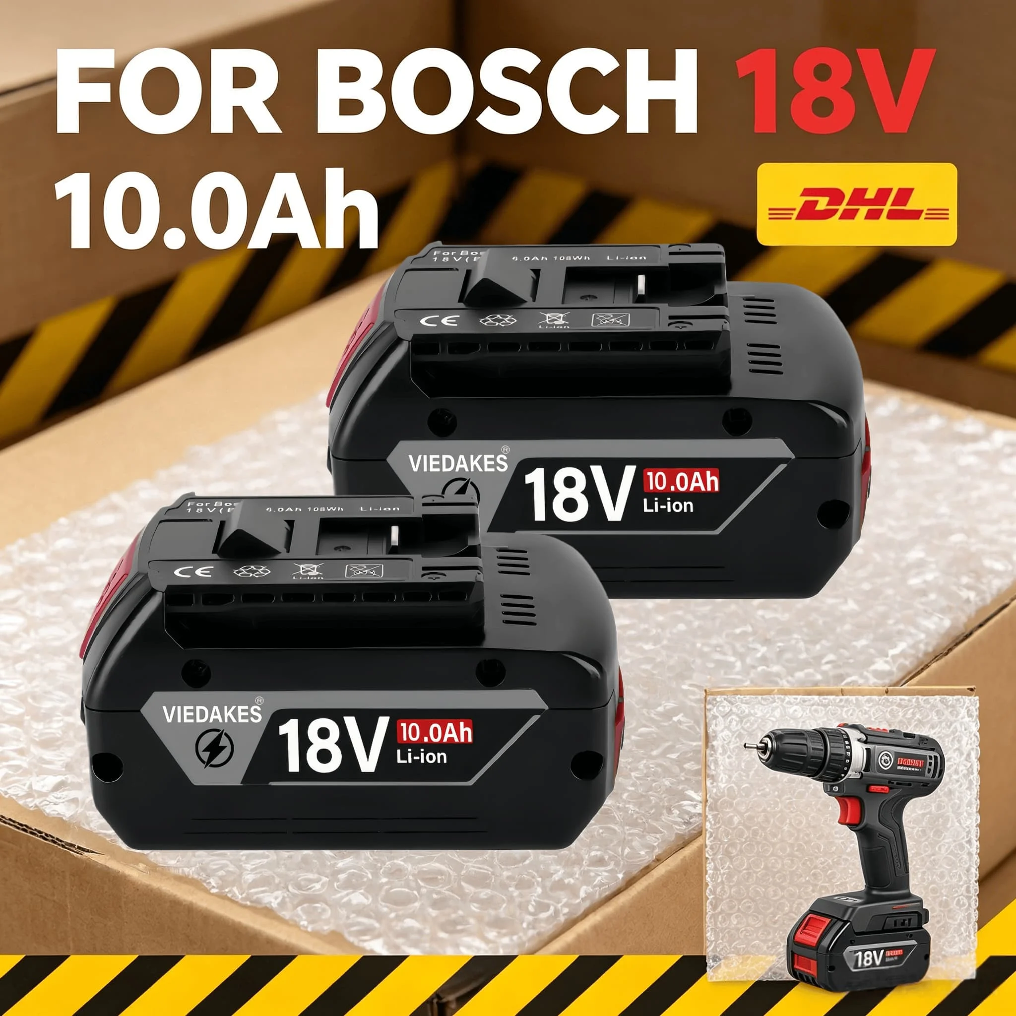 For Bosch Battery 18V 10.0Ah 12.0Ah ProCORE18V GBA18V6.0 Suit GBH18V GSR18V-55 Drill Spare Battery аккумулятор бош оригинал 18в