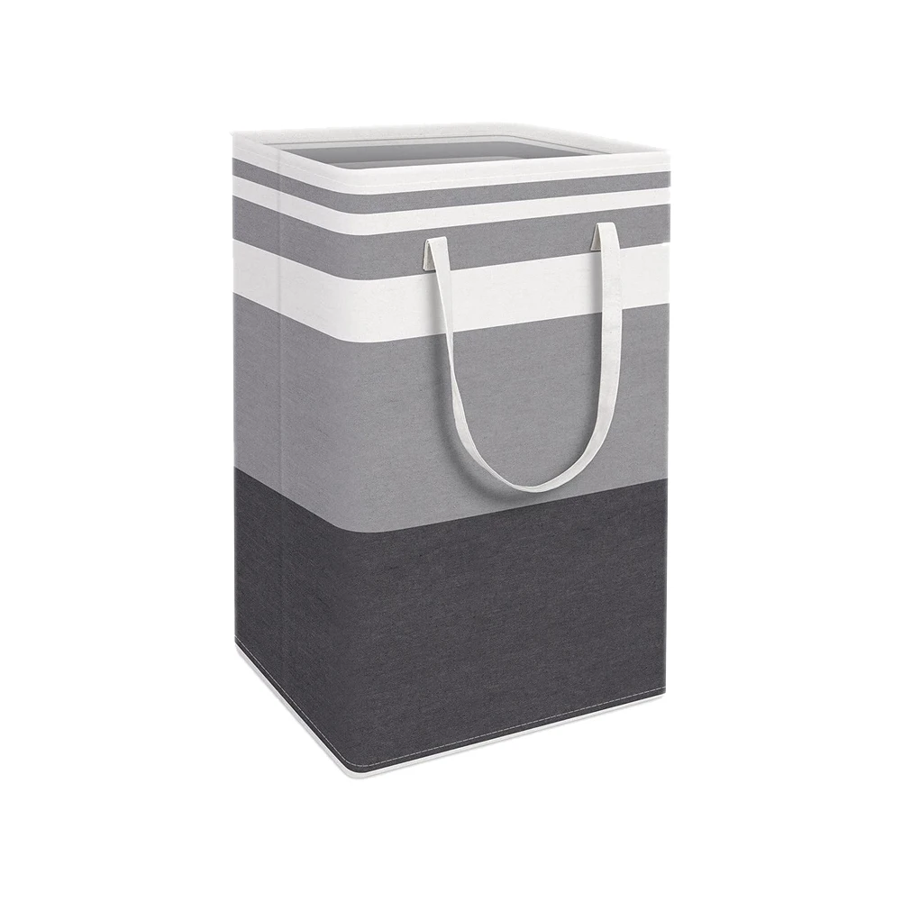 

Foldable Clothes Organizer Basket Large Capacity Fabric Laundry Organizer Buckets Waterproof with Handle for Bathroom Baby Room