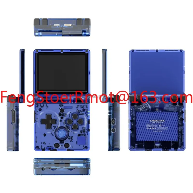 New Anbernic RG35XXSP 3300mAh Battery More 30 Emulators Build in Dual Speaker 64GB Memory Immersive Gaming Experience