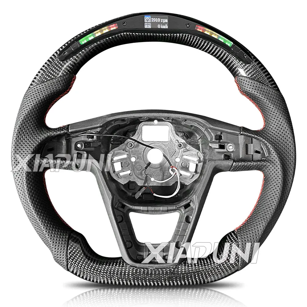 new Customized LED RPM Steering Wheel Fit For Seat Leon FR Cupra 5F Ibiza 6F Arona Ateca Leon ST Alhambra 2014-2019 Sport Wheel