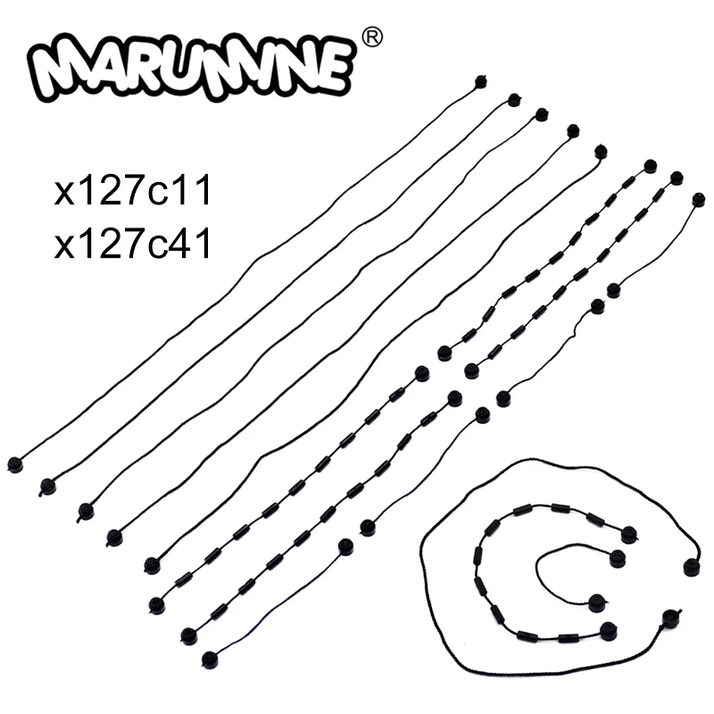 Marumine High-Tech MOC Blocks 11L 41L String Compatible with x127c11 x127c41 14226 63141 Building Bricks Chain Mechanics Program