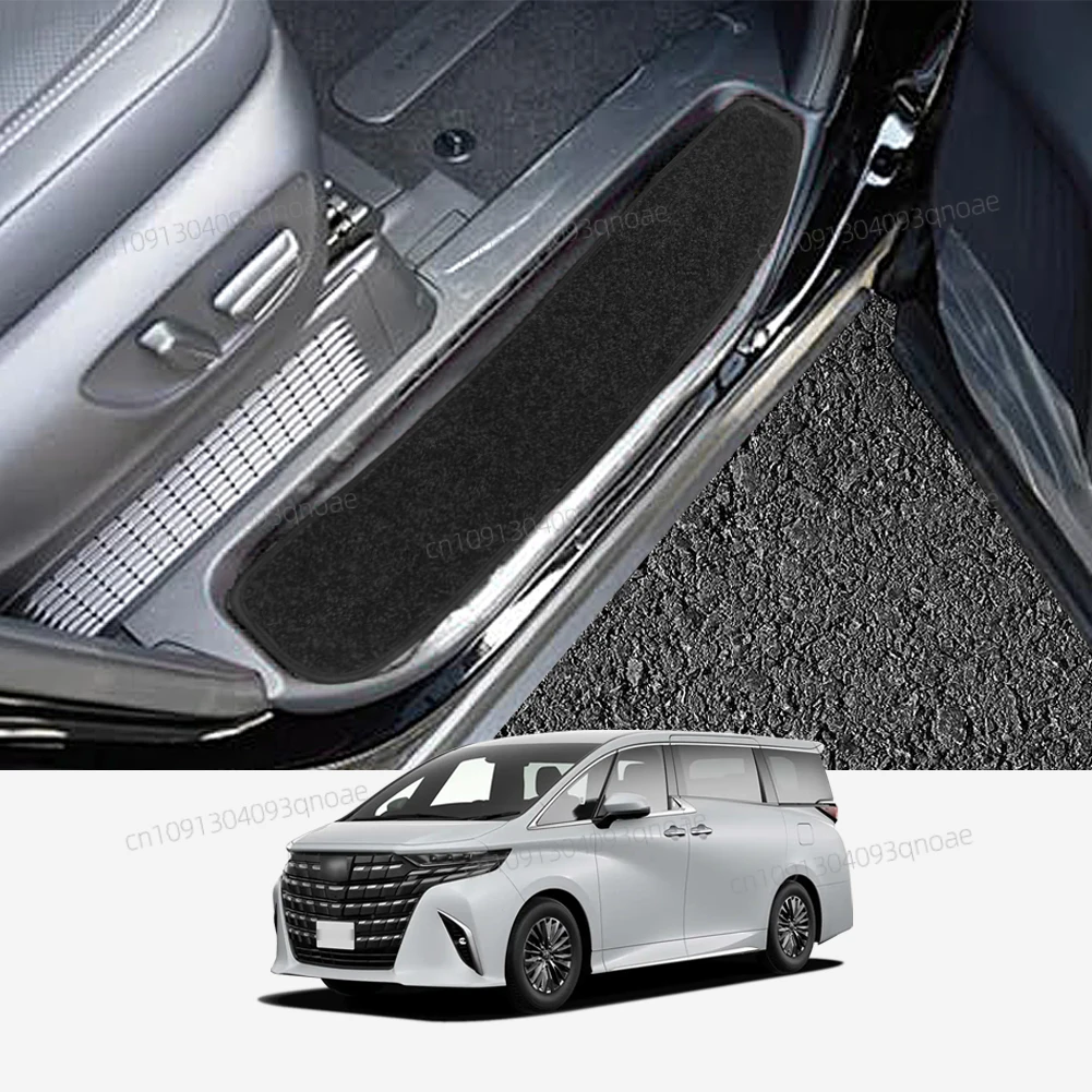 

for Toyota Alphard Verfire 40 Series 2023 2024 Car Door Sill Pads Foot Pads AH40 Non-Slip Front Rear Door Pedal Carpet Protect