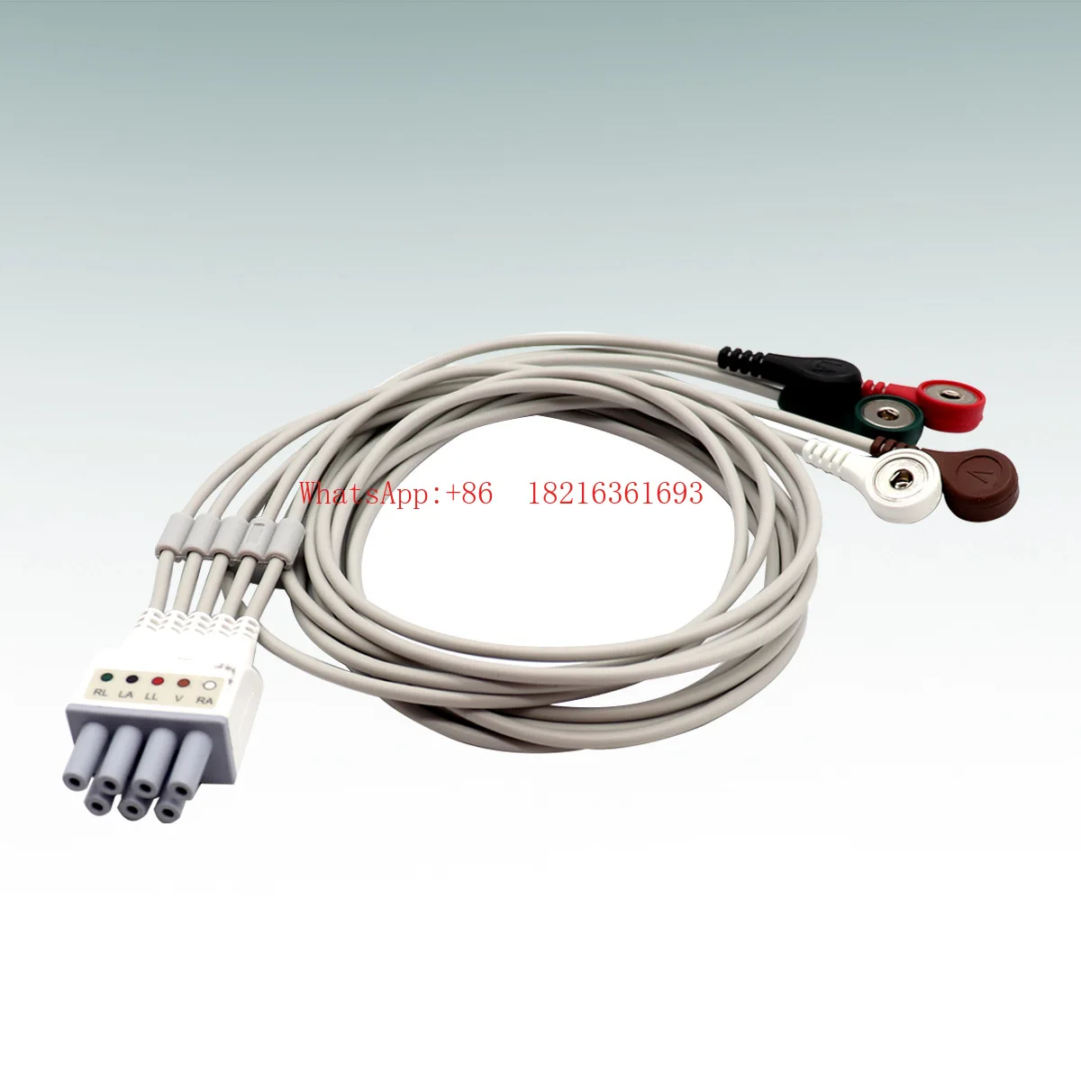 TMS-6016 Telemetry Monitor TEL-100 Snap-on ECG 5 Lead Cable EY6502B
