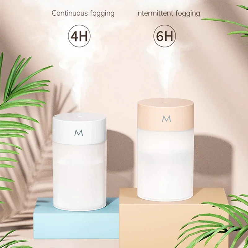 260ml Aroma Diffuser USB Smart Ultrasonic Air Humidifier Desktop Mute Essential Oil Diffuser Atomizer with LED Lamp for Home Car