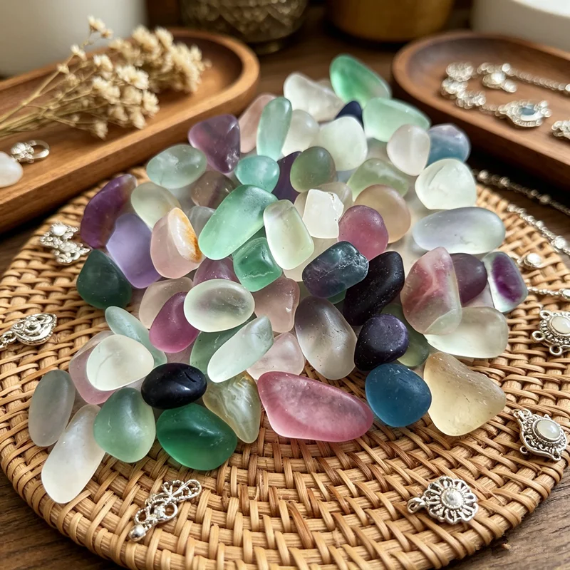 Natural Fluorite Stone Healing Crystal Reiki Quartz Energy Mineral Specimen Aquarium Home Decoration Diffuser Stone Gift Crystal