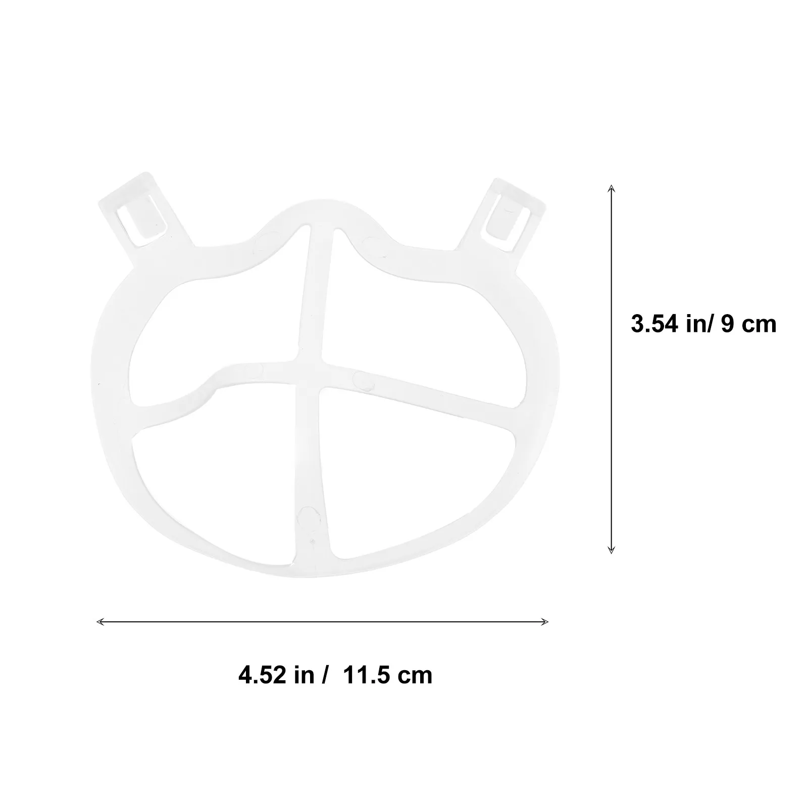 10Pcs Skin-Friendly Silicone Mask Inner Bracket 3D Contour Support Non-Slip Nose Mouth Spacer Breathable Reusable Mask Stand