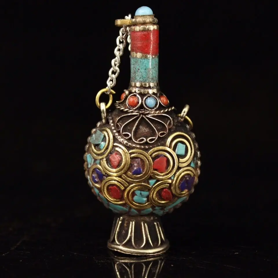 Retro Tibetan beauty Snuff Bottle mini bottle