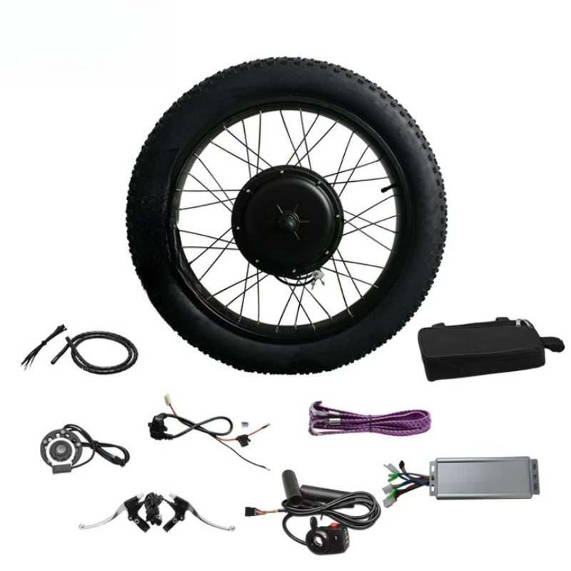 48V1000w mountain bike 26 * 4.0 modified electric vehicle snowmobile, fat tire kit front/rear drive