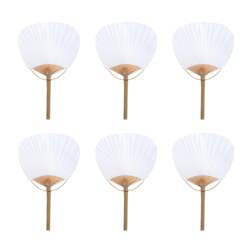 Elegant Tuanshan Blank Fan Manual Paddle Fan for DIY Crafts Decorative Accessory