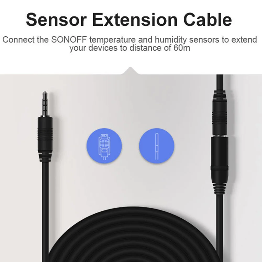 AL560 Sensor Extension Cable 5M for DS18B20 AM2301 SI7021 Single Remote Control Switch High Accuracy Sensors Temperature