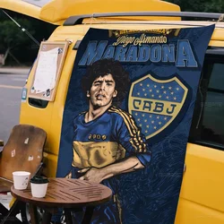 Diego Maradona Hopestyle Art Cartoon Flag Wall Hanging Banner Decoration Household Home Decor