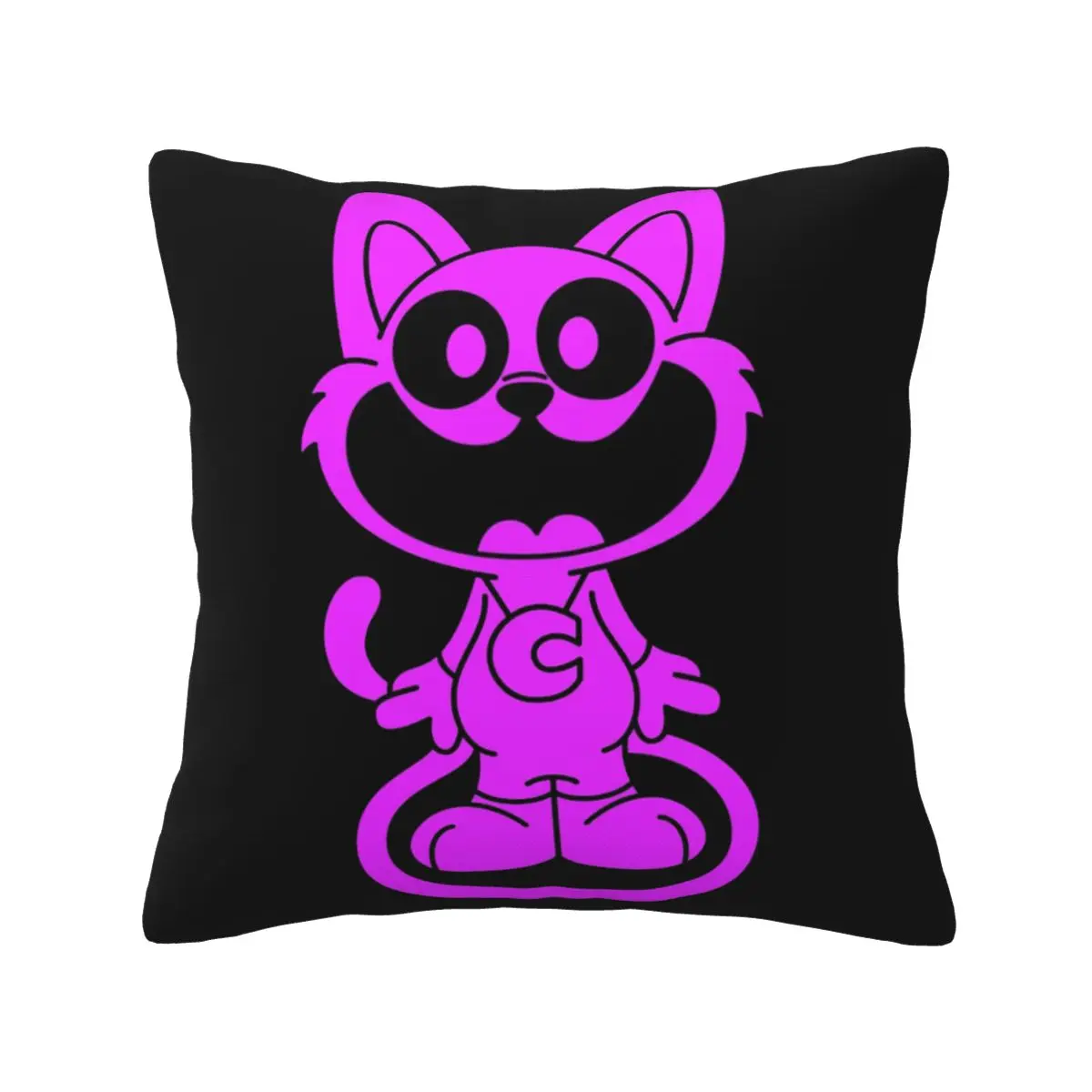 Smiling Critters Catnap Character Square Pillowcase Pillow Cover Cushion Zip Decorative Comfort Throw Pillow for Home Bedroom
