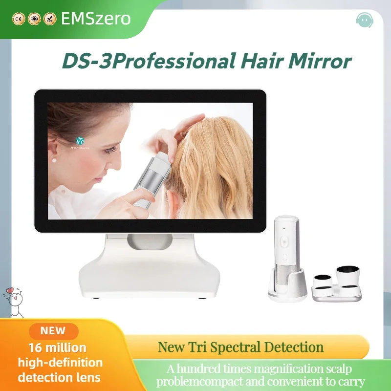 DS3 3 Spectral Professional Scalp Detector With Multiple 16 Milion High-definition Detection Lenses For Scalp Issues Detection