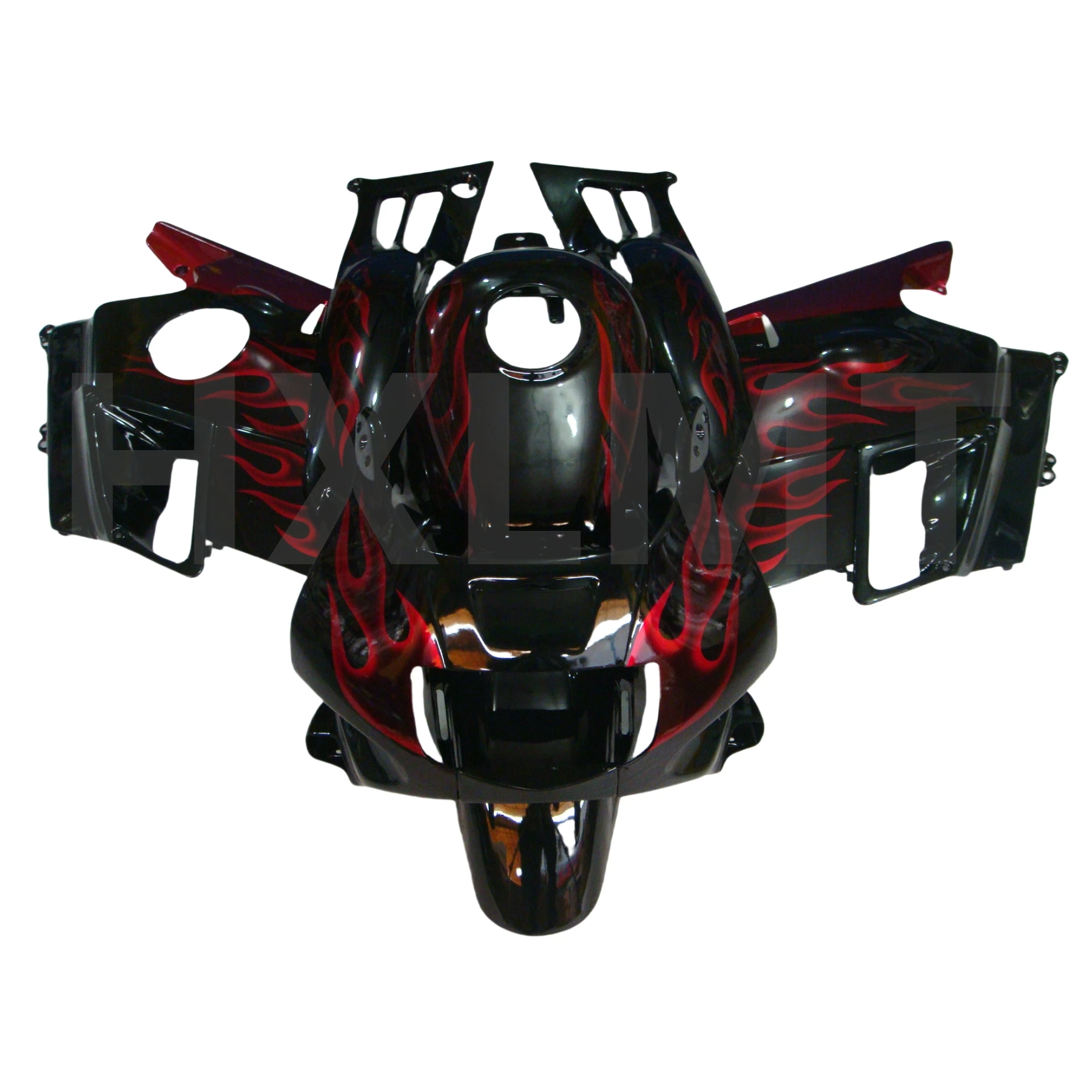 Top Seling Motorcycle Fairing Kits For HONDA CBR600 F2 1991 1992 1993 1994 Red Orange Black Set CBR600 F2 91 92 93 94