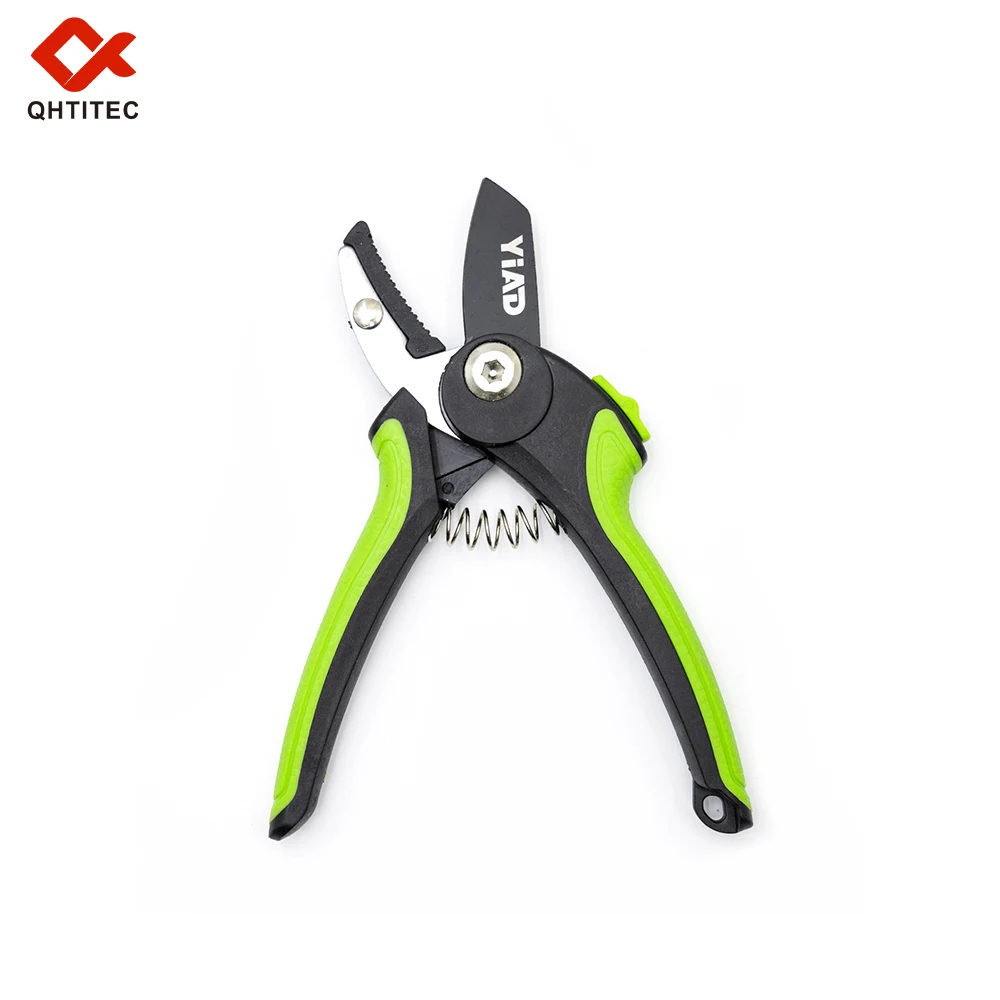 Heavy Duty Garden Pruning Shears High Carbon Steel Sharp Branch Cutter Non Slip Handle Safety Lock Bypass Hand Pruner for Plants