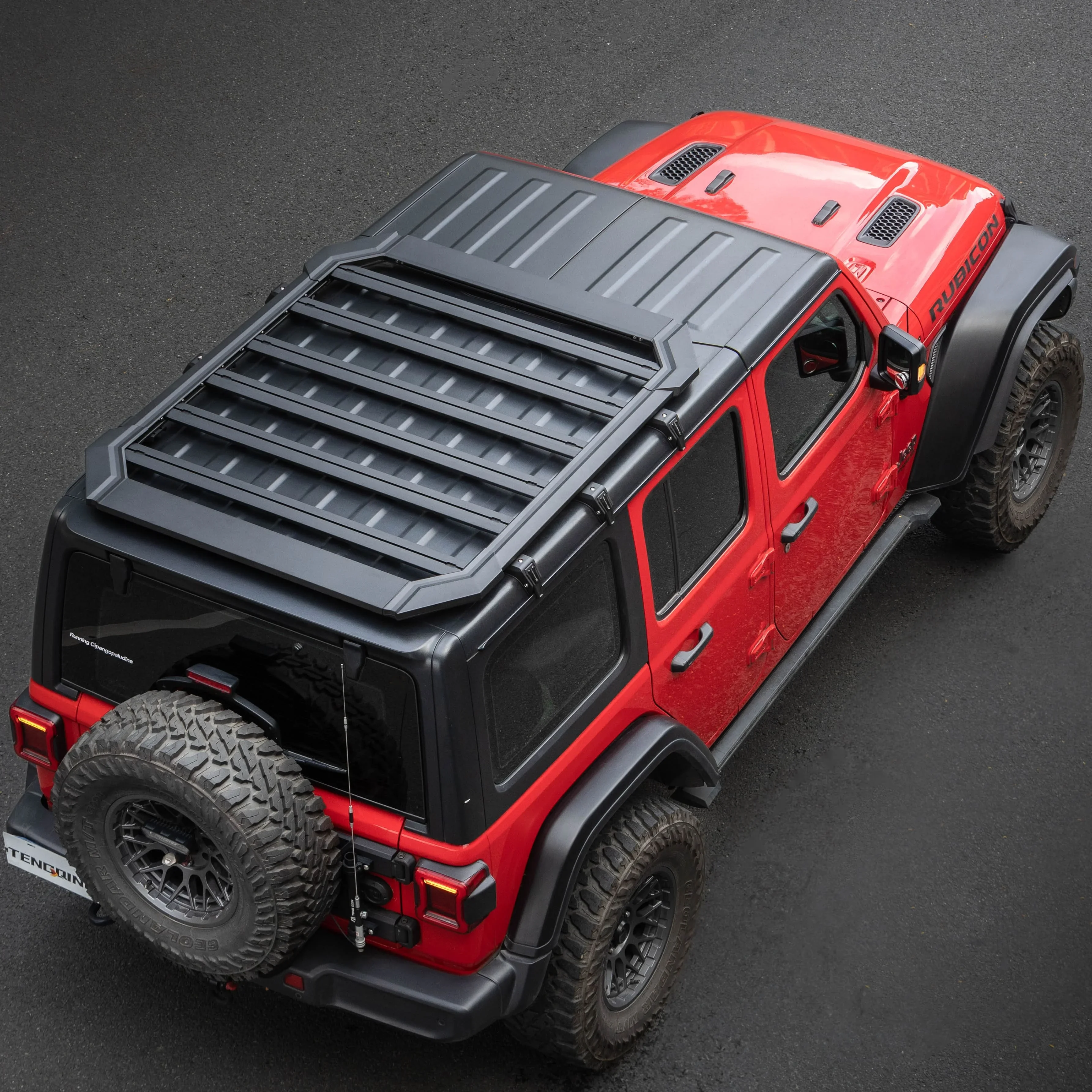 Car Roof Luggage Aluminum Carrier Platform Luggage Car Roof Racks for Jeep Wrangler JL JT 4XE  Offroad Car Parts Luggage Carrier