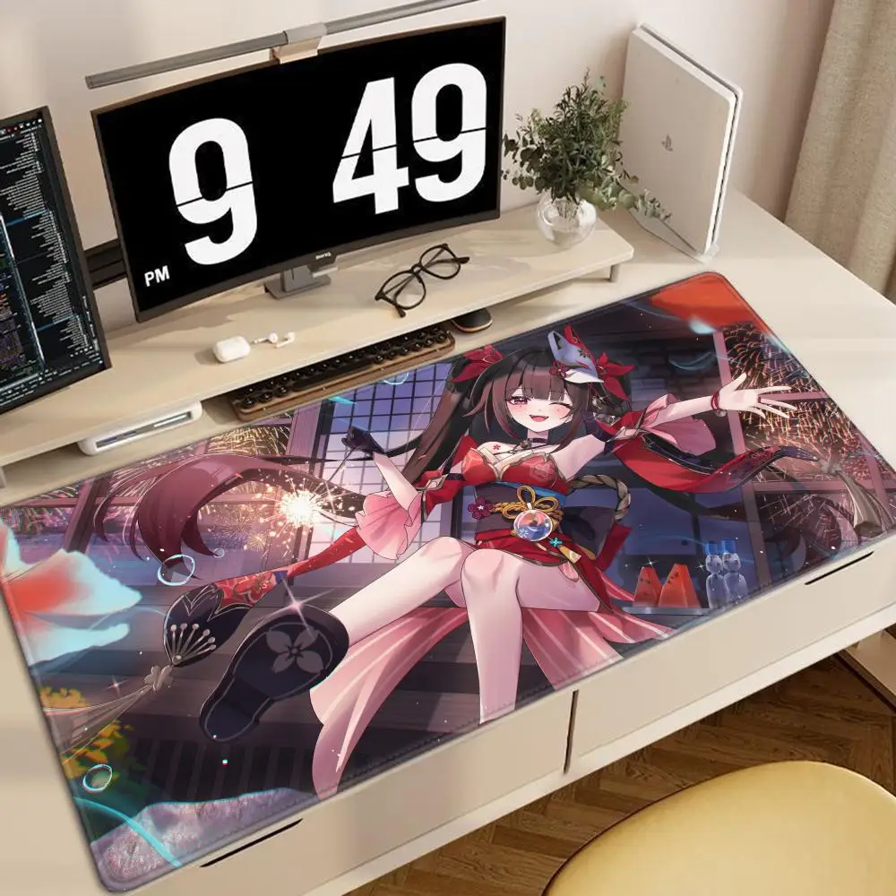 Sparkle Honkai Star Rail Rubber Mousepad Large Gaming Mouse Pad LockEdge Thickened Computer Keyboard Table HD Printing Desk Mat