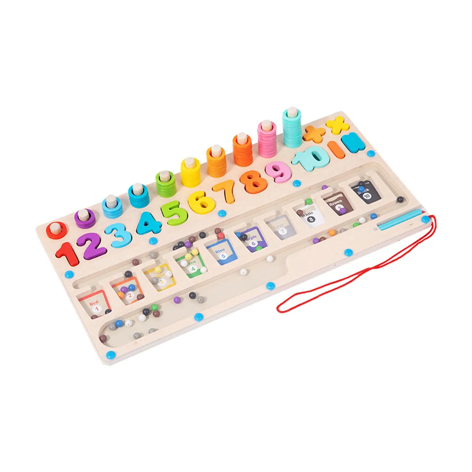 Color Sorting Counting Board Educational Math Enlightenment Board Games Color Matching Learning Counting Puzzle Board Boy Girls