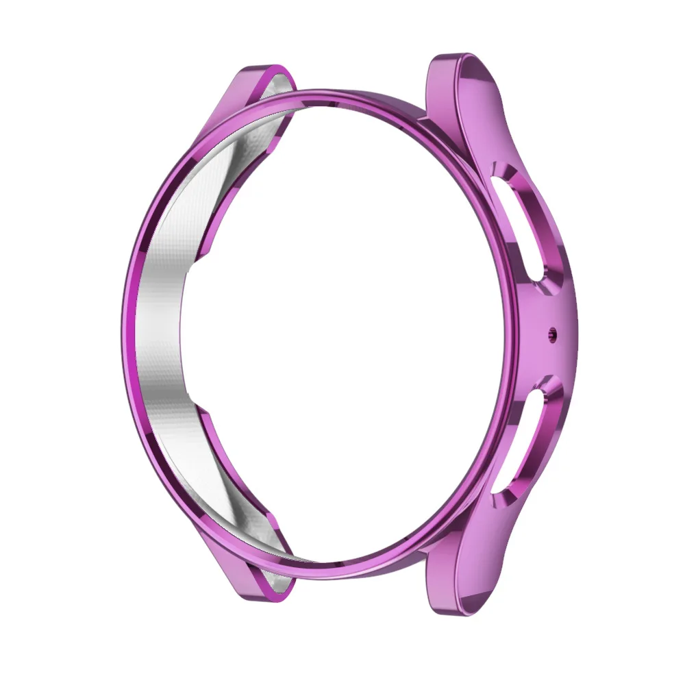 Capa de silicone tpu para samsung galaxy watch 7/6/5/4 40mm 44mm capa completa protetor de tela para watch7 44mm 40mm capa shell