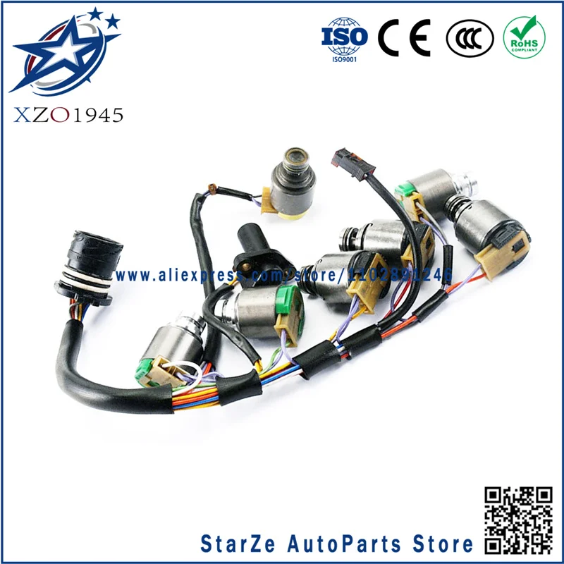 

ZF5HP19 5HP19 01V комплект электромагнитных клапанов коробки передач с жгутом проводов ZF1068298035 для Audi S4 S6 RS6 A8 BMW 5 серии Z4