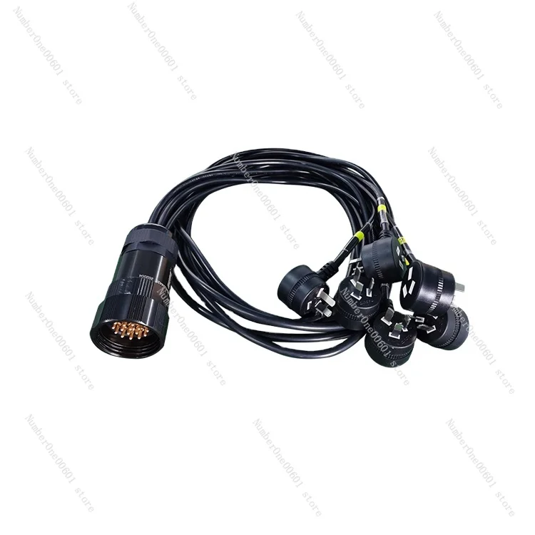 

Australia piggyback extension cable 19pin socapex break out to 6 units AU connectors power cables