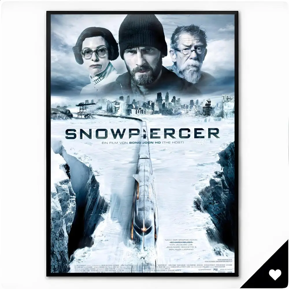 Film Sci Fi Disaster S-Snow Piercer Poster Framed Wall Art Painting for Living Room Interior Decor and Gift Options