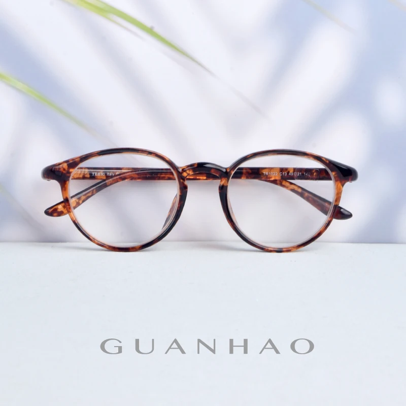 

Guanhao Round Reading Glasses for Women's TR90 Fashion Young Presbyopia Glasses Clear and Fashionable Elderly Glasses Women 1.0