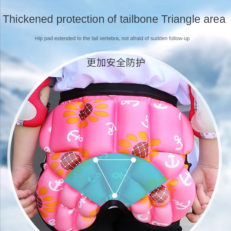 Thickened Children\'s Hip Protection Roller Skating Butt Protection Ski Protective Gear Skateboard Anti-fall Pants Anti-fall Pad