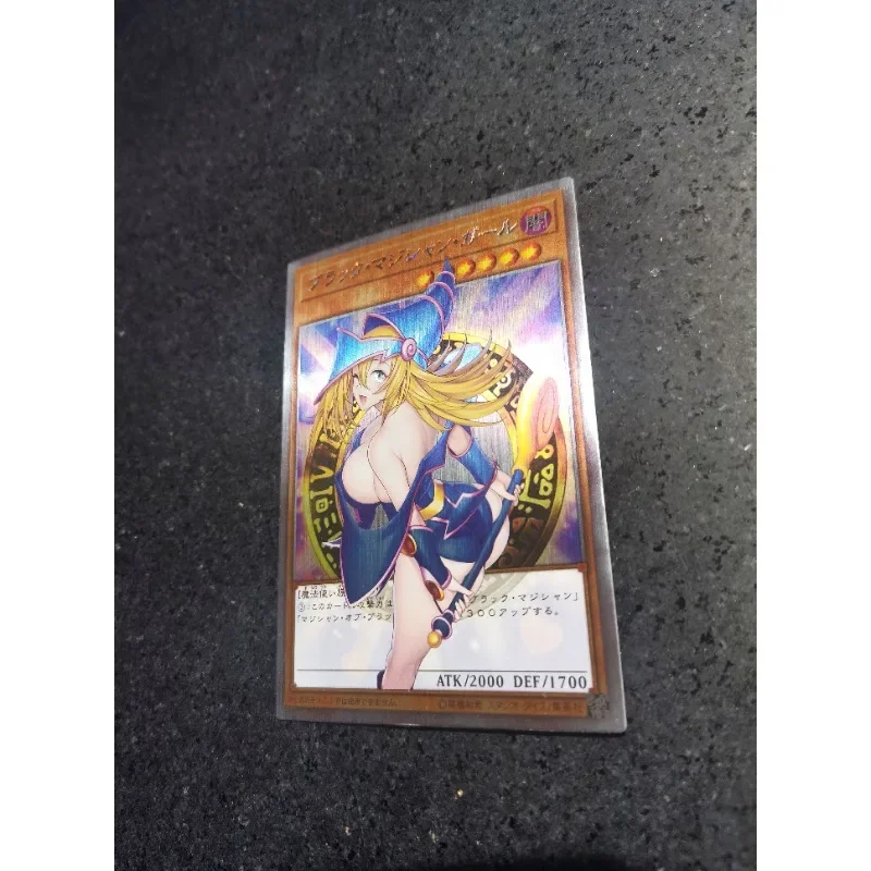 YuGiOh Black Magician Girl Animation Characters Self Made Refraction UTR Flash Card Anime Classics Game Collection Cards Toy