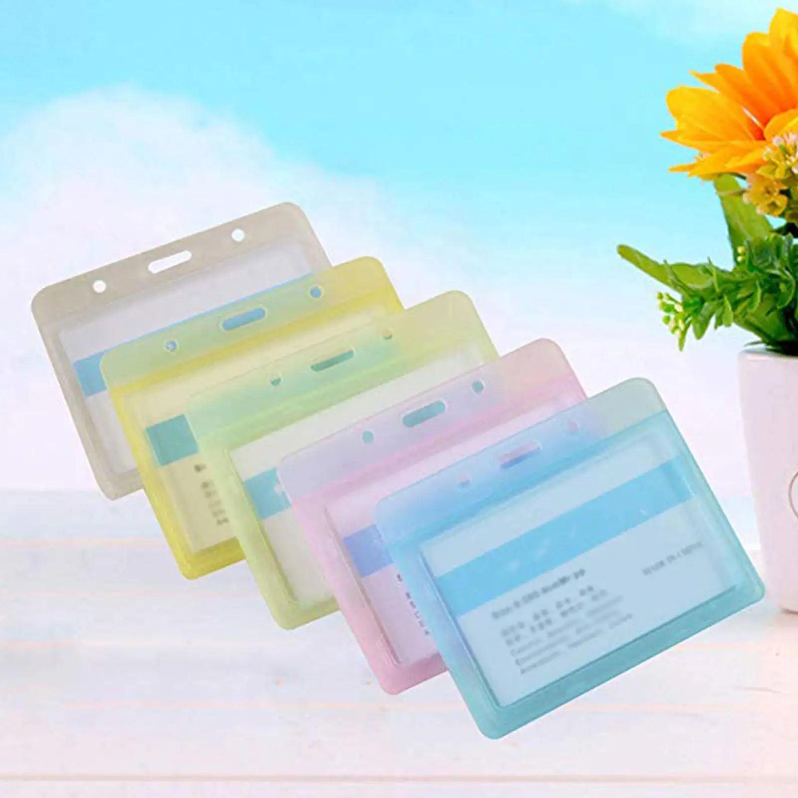 

10Pcs Chest Card Holders Waterproof Weather Resistant Id Holder Case for Office School Name Badge Protective Cover