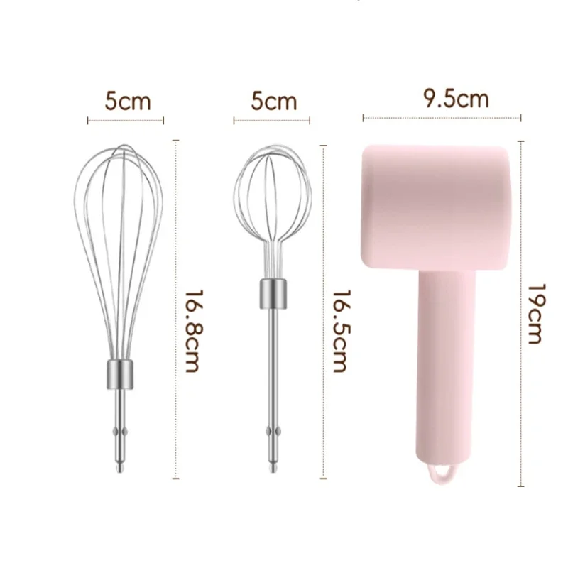 Portable Electric Food Mixer Hand Blender Automatic Egg Beater Cream Milk Foamer Coffee Maker Foam Blender Cake Baking 3 Gear