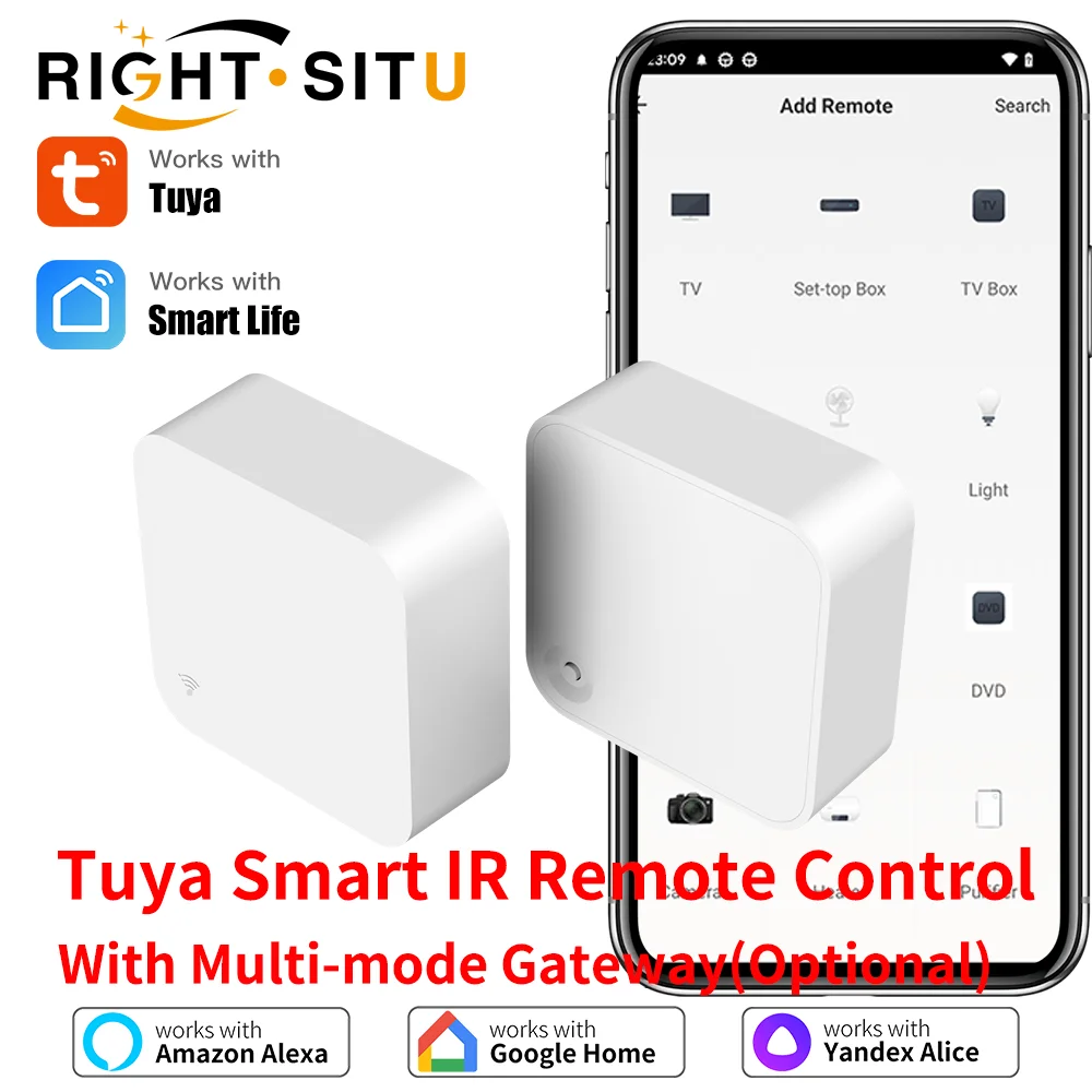 Tuya WiFi IR Remote Control With Multi-mode Gateway Zigbee Hub for Smart Home via APP Smart Life Works with Alexa Google Home