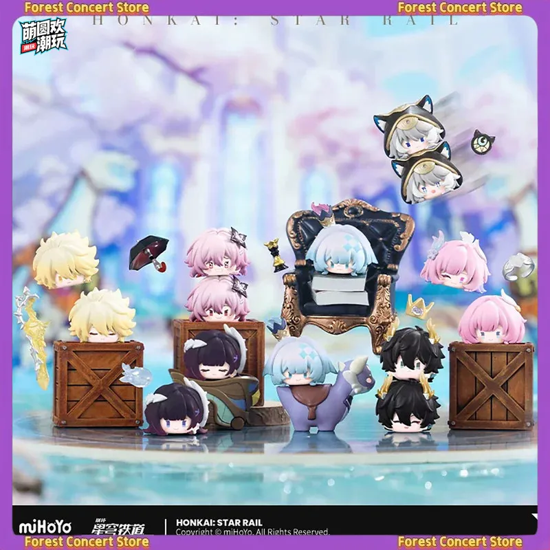 MiHoYo Honkai Star Rail Oomphalos Heroes Chronicle Stack Figure Vol 2 Blind Box Doll Desktop Ornament Collectible Gift