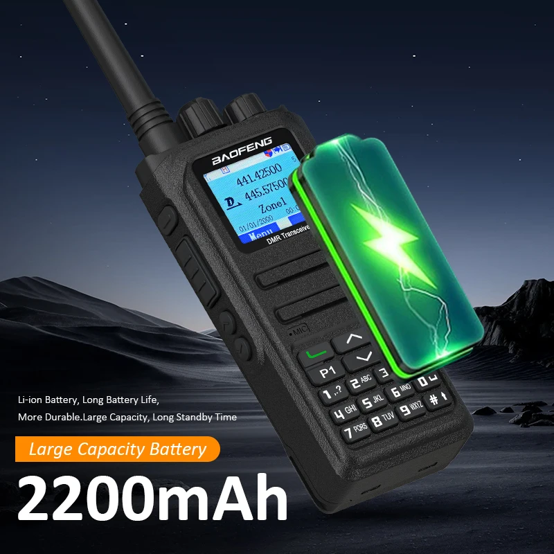 DMR DM-1701A Aggiornamento Aperto GD77 5W Baofeng Digital Walkie Talkie Longe Range Dual Mode Analogico Dual Time Slot Livello 1 + 2 Ham Radio