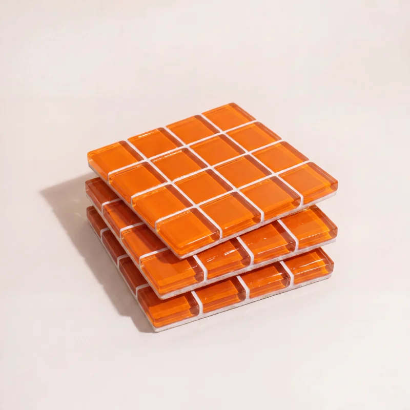 Ceramic Tile Blank - 3 in 1 Colorful Mosaic Glass