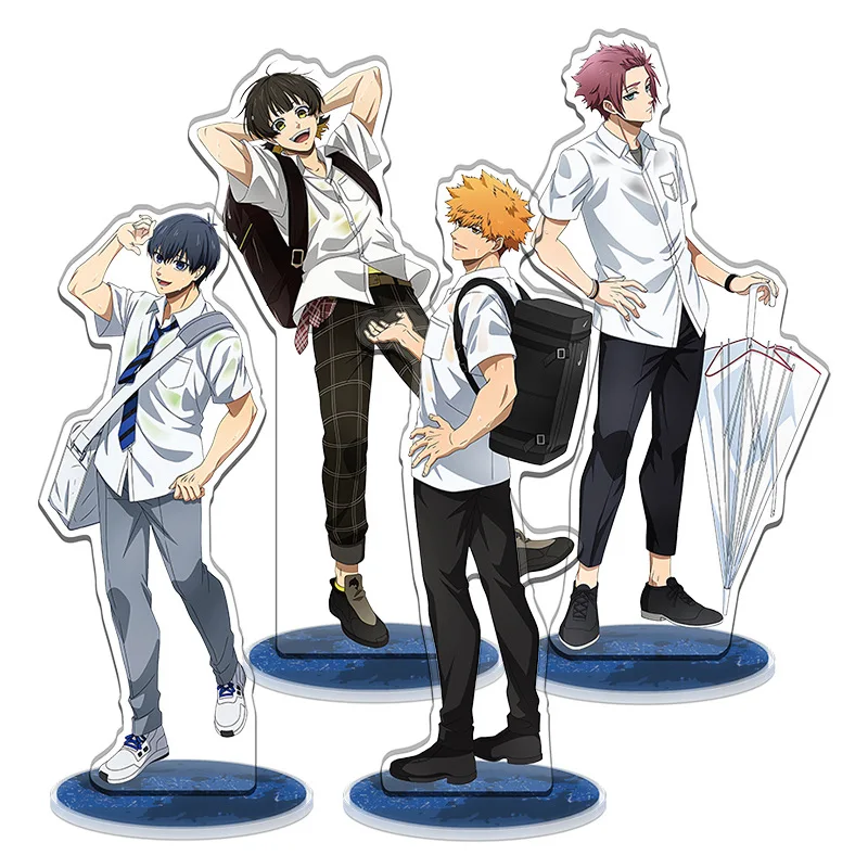 Anime BLUE LOCK Acrylic Stand Doll Meguru Figure Rin Hyoma Sae Reo Seishiro Yoichi Cos Ninjia Model Toy Cosplay Exhibition Gift