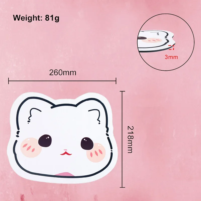 Cute Cat Bear Gaming Mouse Pad Animal Game Mouse Mat Gamer Mousepad Non-slip Rubber Deskpad Office Table Mat Desk Accessories