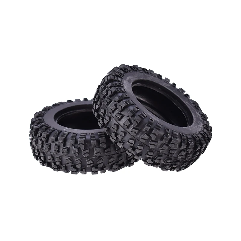 2Pcs Rubber Tires Wheel Tyre for Wltoys 12428 12428-A/B/C 12423 1/12 RC Car Spare Replace Parts,Right