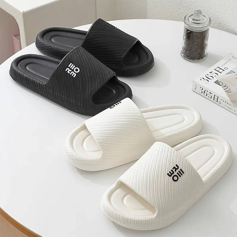 

Men's summer slippers, new home furnishings, indoor men's thick soled slippers, couple's indoor cool slippers, women's